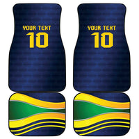 Brazil Football Custom Car Mats Selecao Canarinho Flag Motif