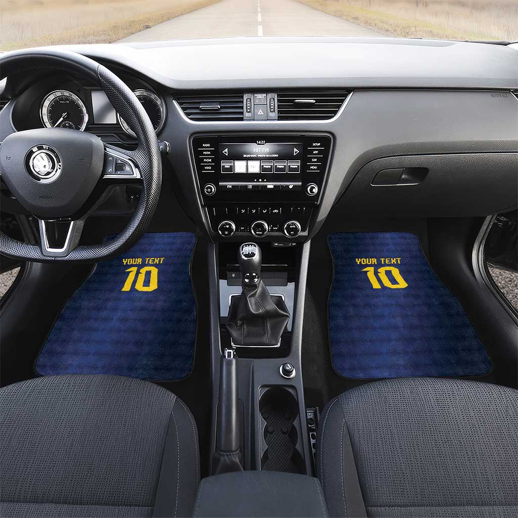 Brazil Football Custom Car Mats Selecao Canarinho Flag Motif