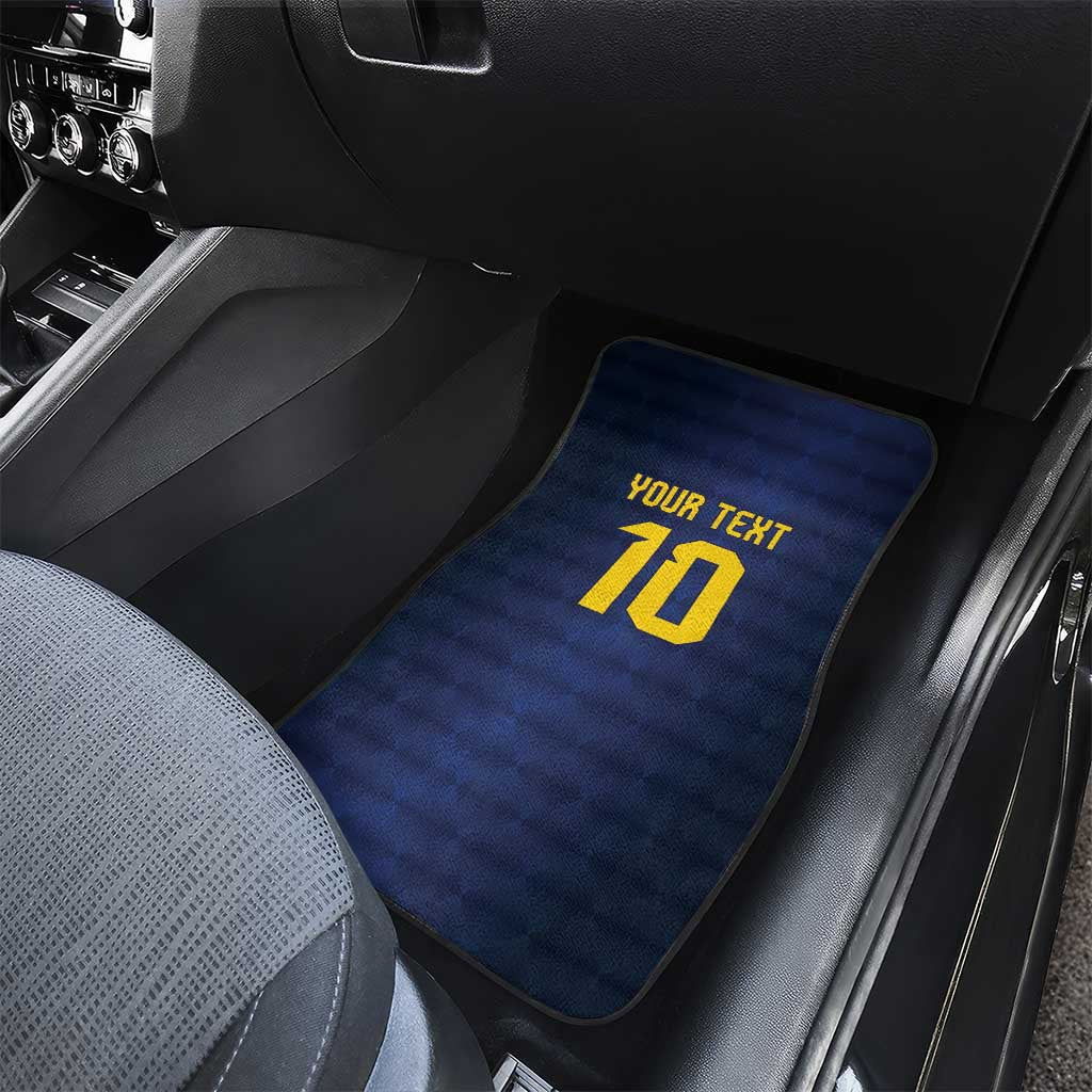 Brazil Football Custom Car Mats Selecao Canarinho Flag Motif