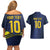 Brazil Football Custom Couples Matching Off Shoulder Short Dress and Hawaiian Shirt Selecao Canarinho Flag Motif