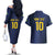 Brazil Football Custom Couples Matching Off The Shoulder Long Sleeve Dress and Hawaiian Shirt Selecao Canarinho Flag Motif