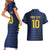 Brazil Football Custom Couples Matching Short Sleeve Bodycon Dress and Hawaiian Shirt Selecao Canarinho Flag Motif