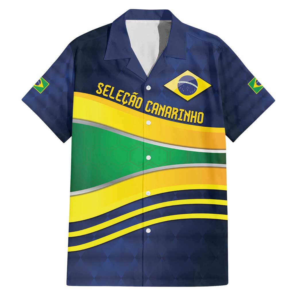 Brazil Football Custom Family Matching Mermaid Dress and Hawaiian Shirt Selecao Canarinho Flag Motif