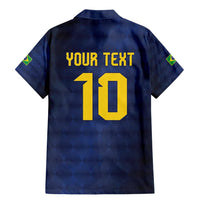 Brazil Football Custom Family Matching Mermaid Dress and Hawaiian Shirt Selecao Canarinho Flag Motif