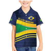 Brazil Football Custom Family Matching Mermaid Dress and Hawaiian Shirt Selecao Canarinho Flag Motif