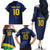 Brazil Football Custom Family Matching Off The Shoulder Long Sleeve Dress and Hawaiian Shirt Selecao Canarinho Flag Motif
