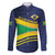 Brazil Football Custom Family Matching Off The Shoulder Long Sleeve Dress and Hawaiian Shirt Selecao Canarinho Flag Motif