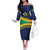 Brazil Football Custom Family Matching Off The Shoulder Long Sleeve Dress and Hawaiian Shirt Selecao Canarinho Flag Motif