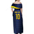 Brazil Football Custom Family Matching Off Shoulder Maxi Dress and Hawaiian Shirt Selecao Canarinho Flag Motif