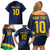 Brazil Football Custom Family Matching Off Shoulder Short Dress and Hawaiian Shirt Selecao Canarinho Flag Motif