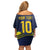 Brazil Football Custom Family Matching Off Shoulder Short Dress and Hawaiian Shirt Selecao Canarinho Flag Motif