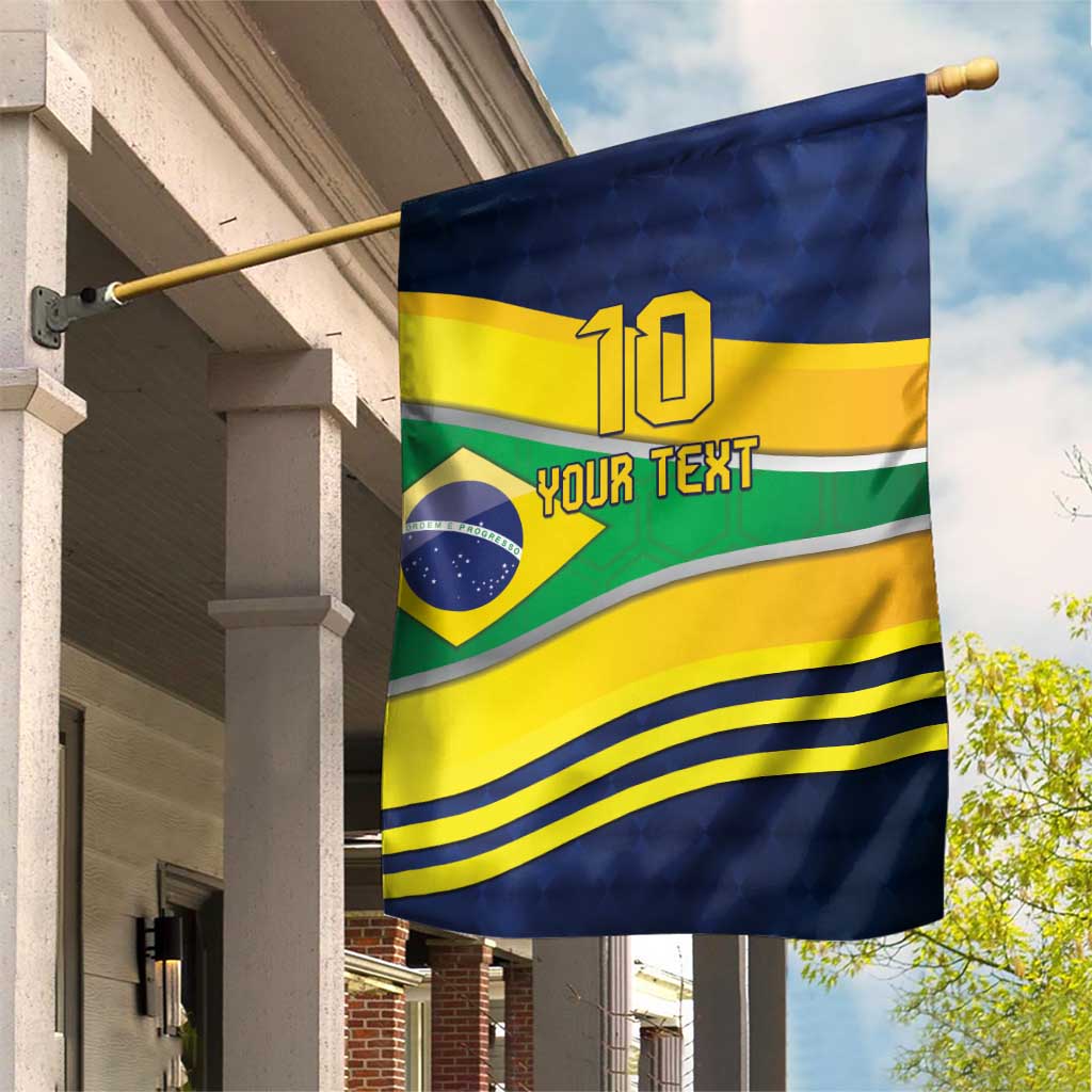 Brazil Football Custom Garden Flag Selecao Canarinho Flag Motif