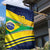 Brazil Football Custom Garden Flag Selecao Canarinho Flag Motif