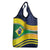 Brazil Football Custom Grocery Bag Selecao Canarinho Flag Motif