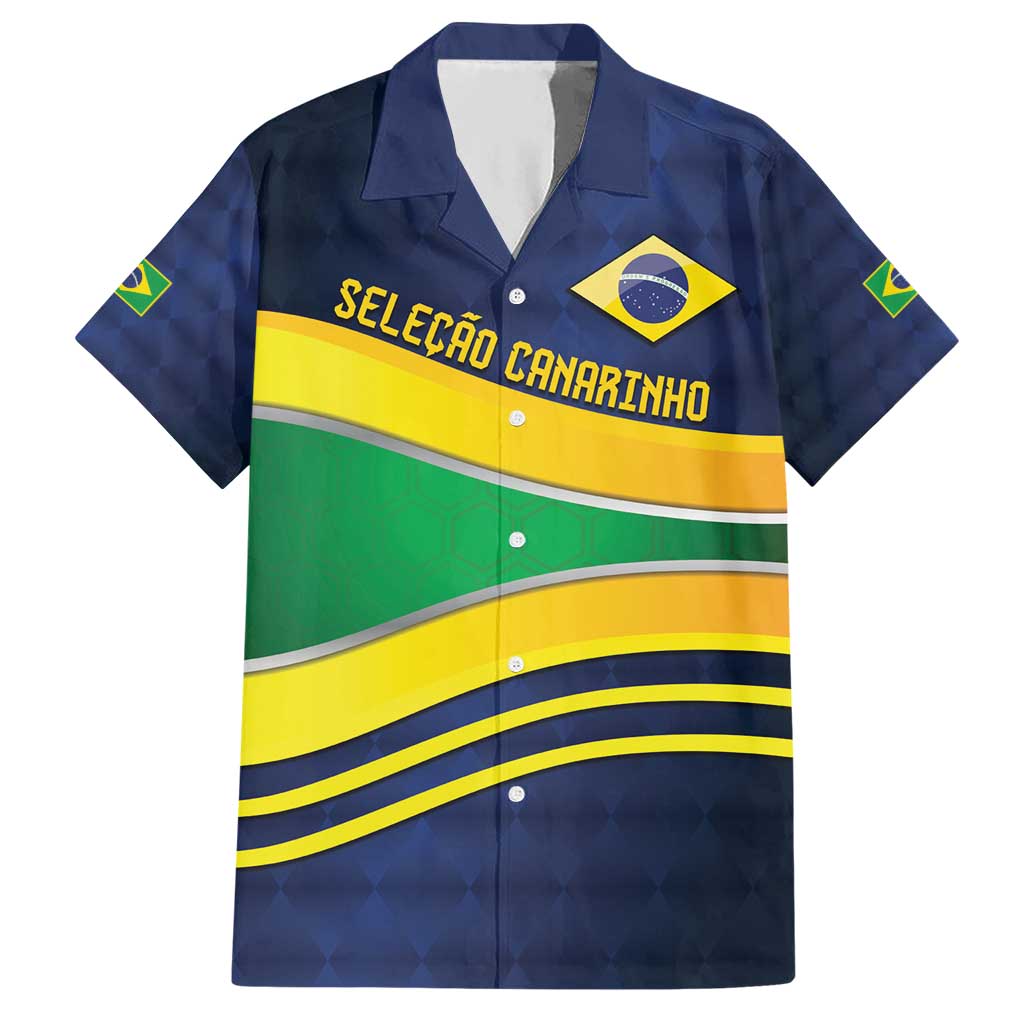 Brazil Football Custom Hawaiian Shirt Selecao Canarinho Flag Motif