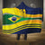 Brazil Football Custom Hooded Blanket Selecao Canarinho Flag Motif