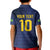 Brazil Football Custom Kid Polo Shirt Selecao Canarinho Flag Motif