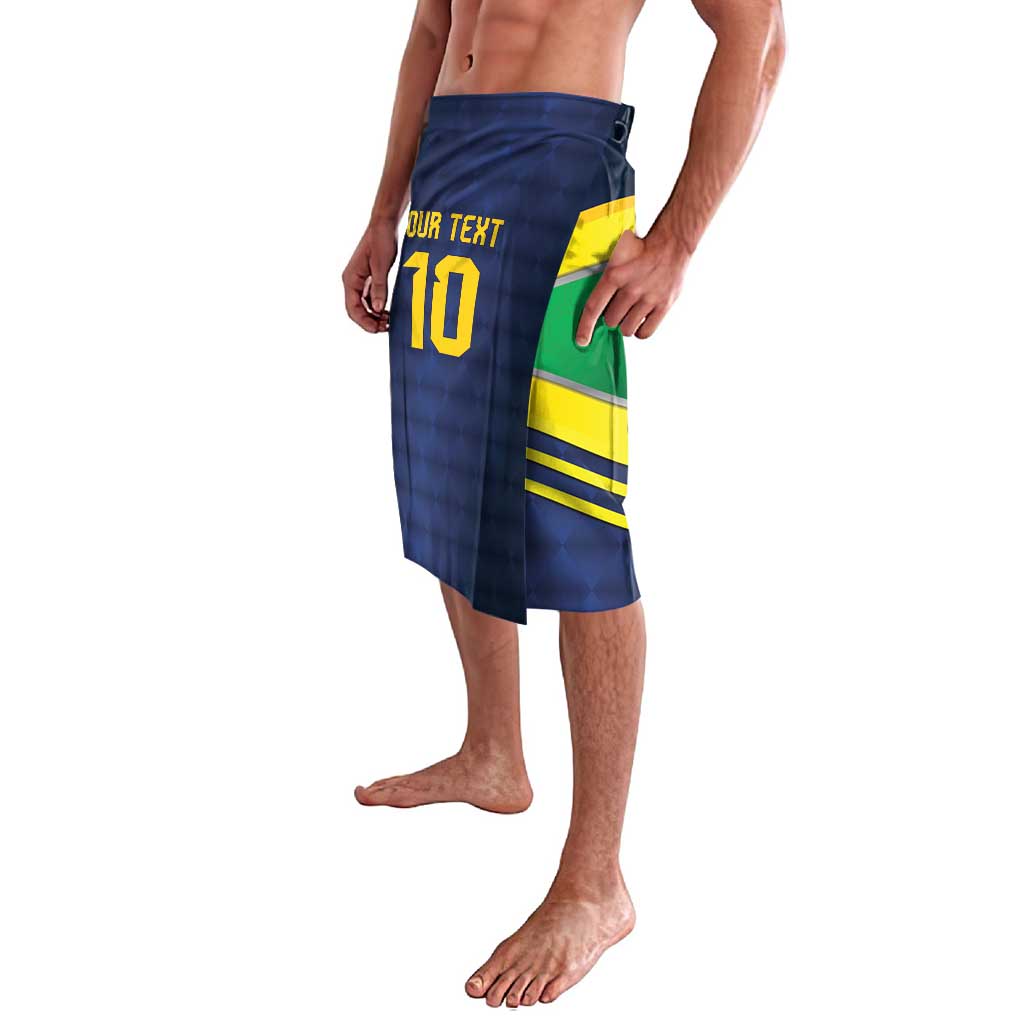 Brazil Football Custom Lavalava Selecao Canarinho Flag Motif
