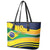 Brazil Football Custom Leather Tote Bag Selecao Canarinho Flag Motif