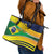 Brazil Football Custom Leather Tote Bag Selecao Canarinho Flag Motif