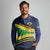 Brazil Football Custom Long Sleeve Polo Shirt Selecao Canarinho Flag Motif