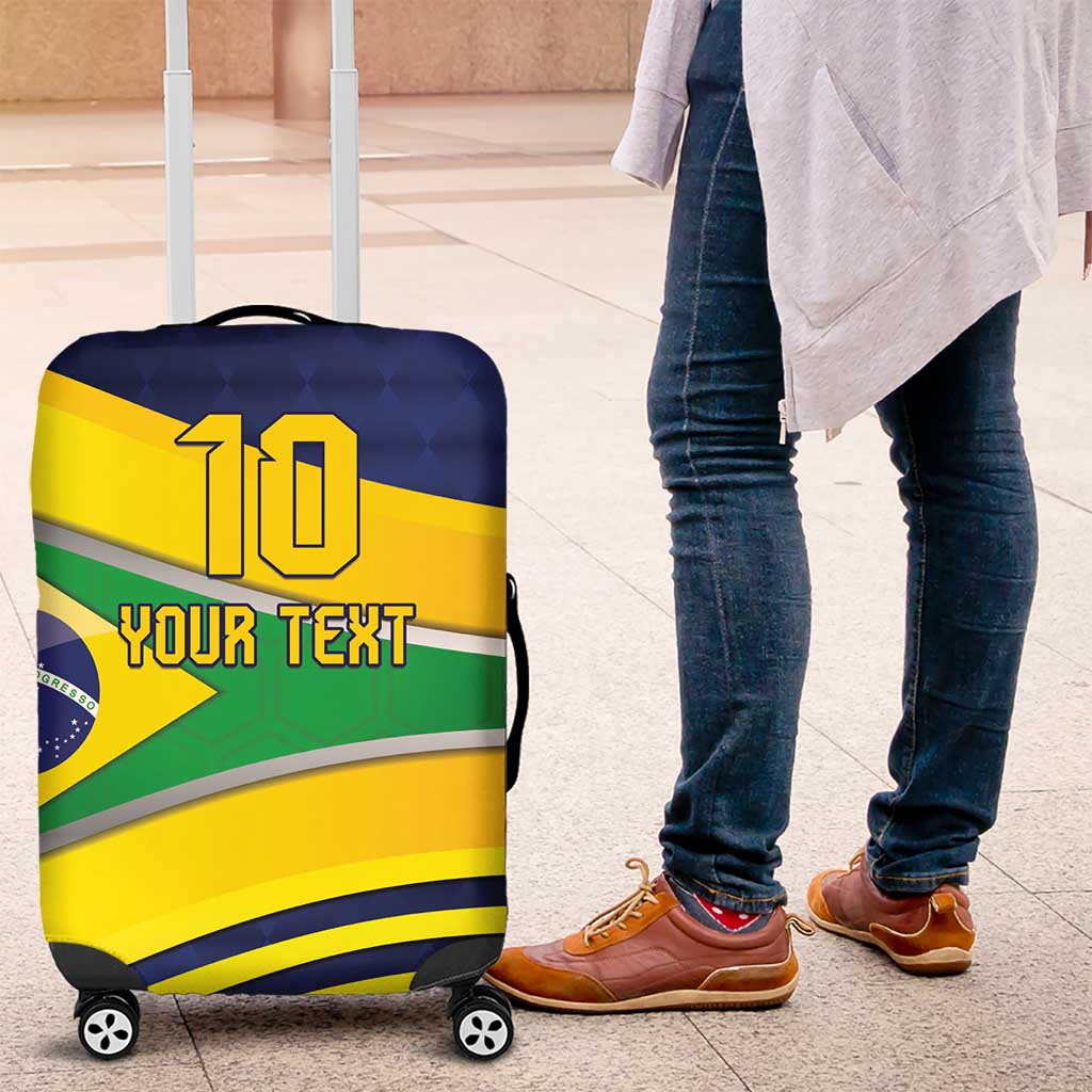 Brazil Football Custom Luggage Cover Selecao Canarinho Flag Motif