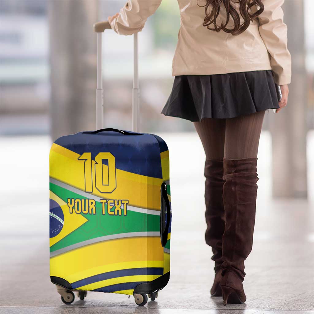 Brazil Football Custom Luggage Cover Selecao Canarinho Flag Motif