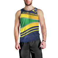 Brazil Football Custom Men Tank Top Selecao Canarinho Flag Motif