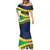 Brazil Football Custom Mermaid Dress Selecao Canarinho Flag Motif