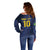Brazil Football Custom Off Shoulder Sweater Selecao Canarinho Flag Motif