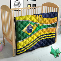 Brazil Football Custom Quilt Selecao Canarinho Flag Motif