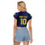 Brazil Football Custom Raglan Cropped T Shirt Selecao Canarinho Flag Motif