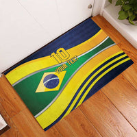 Brazil Football Custom Rubber Doormat Selecao Canarinho Flag Motif