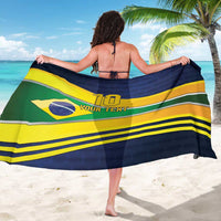 Brazil Football Custom Sarong Selecao Canarinho Flag Motif