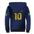 Brazil Football Custom Sherpa Hoodie Selecao Canarinho Flag Motif
