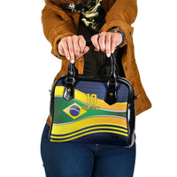 Brazil Football Custom Shoulder Handbag Selecao Canarinho Flag Motif