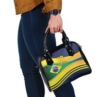 Brazil Football Custom Shoulder Handbag Selecao Canarinho Flag Motif