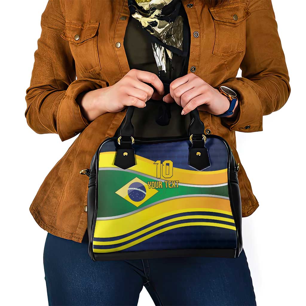 Brazil Football Custom Shoulder Handbag Selecao Canarinho Flag Motif