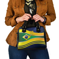 Brazil Football Custom Shoulder Handbag Selecao Canarinho Flag Motif