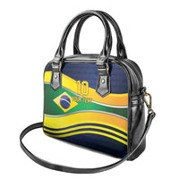 Brazil Football Custom Shoulder Handbag Selecao Canarinho Flag Motif