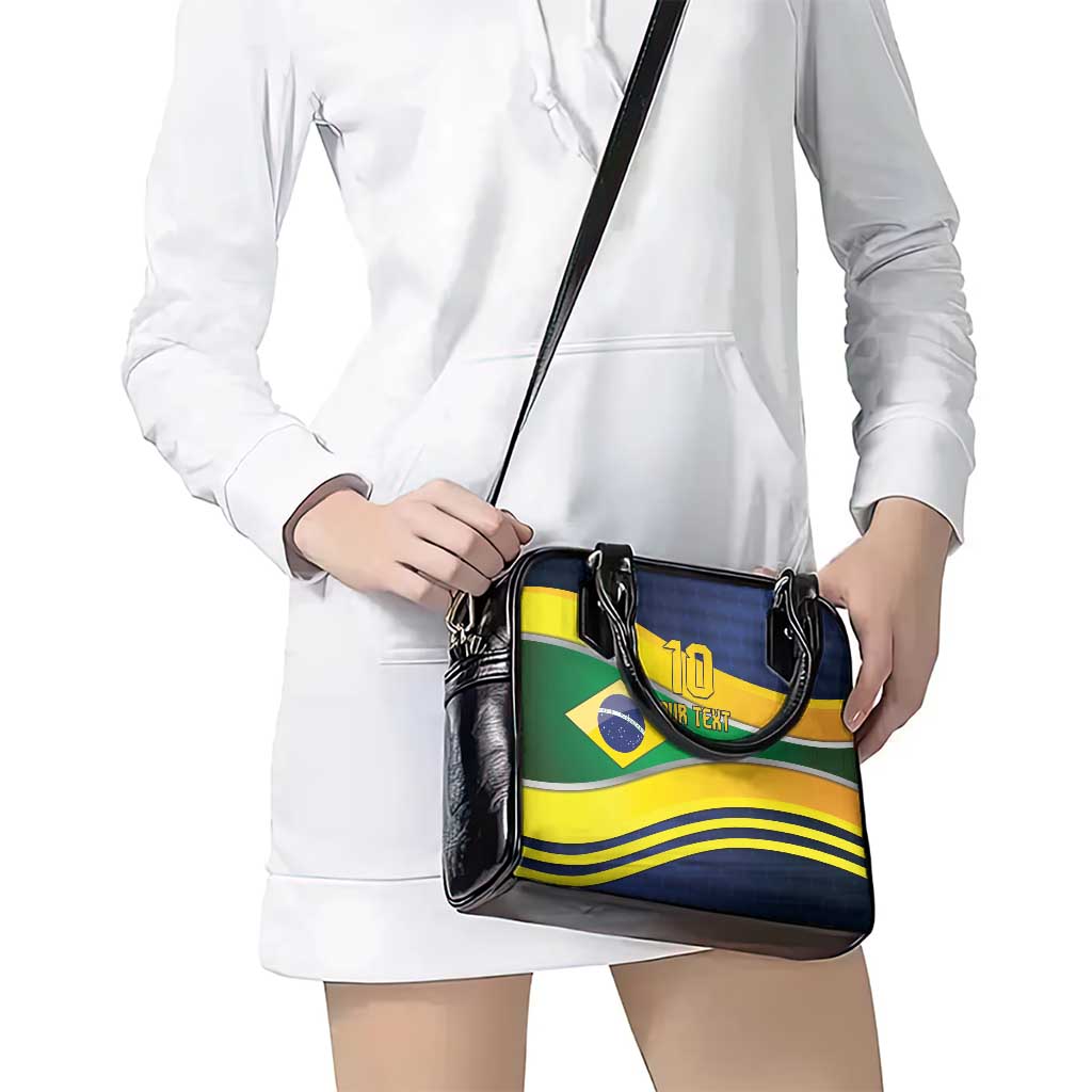 Brazil Football Custom Shoulder Handbag Selecao Canarinho Flag Motif
