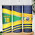 Brazil Football Custom Skinny Tumbler Selecao Canarinho Flag Motif