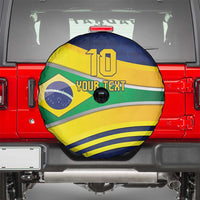 Brazil Football Custom Spare Tire Cover Selecao Canarinho Flag Motif