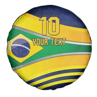 Brazil Football Custom Spare Tire Cover Selecao Canarinho Flag Motif