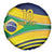 Brazil Football Custom Spare Tire Cover Selecao Canarinho Flag Motif