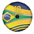 Brazil Football Custom Spare Tire Cover Selecao Canarinho Flag Motif