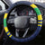 Brazil Football Steering Wheel Cover Selecao Canarinho Flag Motif