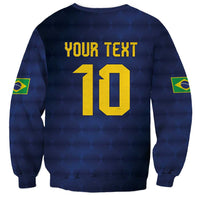 Brazil Football Custom Sweatshirt Selecao Canarinho Flag Motif
