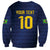 Brazil Football Custom Sweatshirt Selecao Canarinho Flag Motif