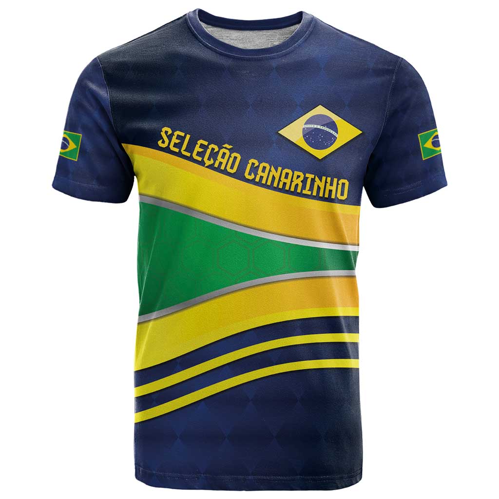 Brazil Football Custom T Shirt Selecao Canarinho Flag Motif